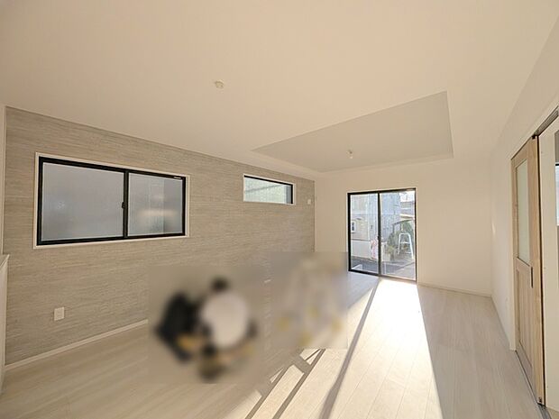 開放感と採光にこだわった、21帖のＬＤＫ。 