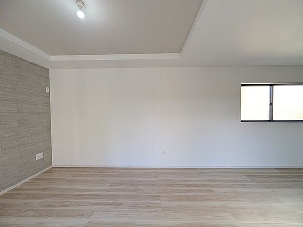 アクセントクロスが際立つＬＤＫ空間。 