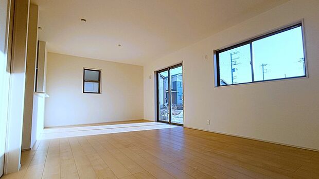 開放感と採光にこだわった、20帖のＬＤＫ。 