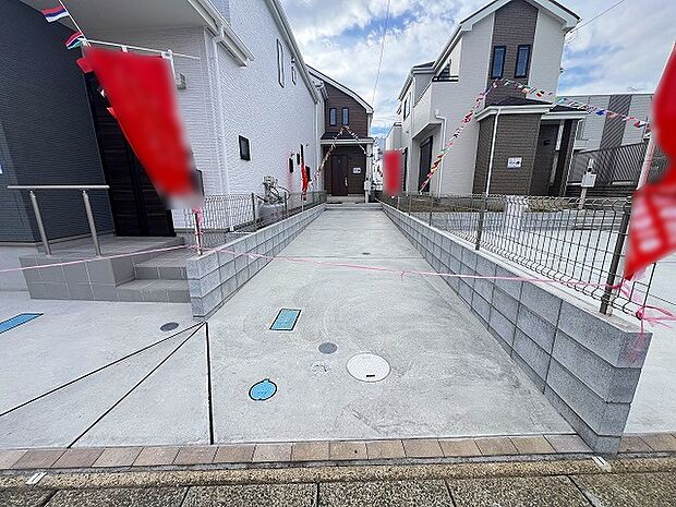 奥まった敷地延長ならでは。視線は少なく、自分のプライベートな空間を楽しめます。