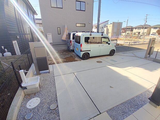 そんなに大きくはないけれど、お庭が持てるのが持家の魅力。 