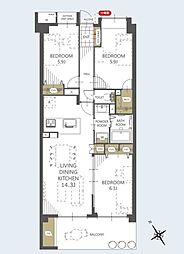 間取図画像 3LDK