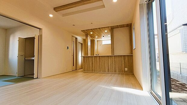 リビング空間にこだわりたい方に、見ていただきたい住宅です。