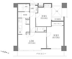 間取図画像 2LDK