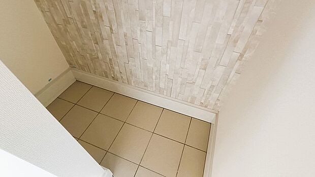 大容量のウォークインシューズクローゼットが嬉しい。