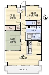 ワコーレロイヤルガーデン北本E棟 3LDKの間取図画像