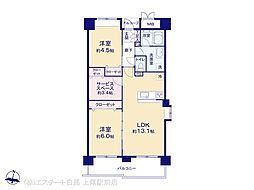 与野パーク・ホームズ 2LDKの間取図画像