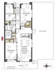 大宮パーク・ホームズ 3LDKの間取図画像