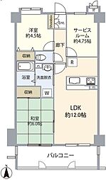 クレメント川越 2SLDKの間取図画像
