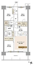 ルネ上尾 3LDKの間取図画像