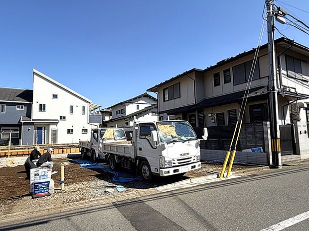 基礎から完成済みの住まいまで、各工程をご確認いただけます。