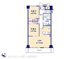 浦和西ガーデニア 2LDKの間取図画像