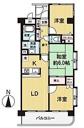 マイキャッスル南古谷駅前 3LDKの間取図画像