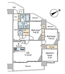 レーベンハイム川越サンシエナ 3SLDKの間取図画像