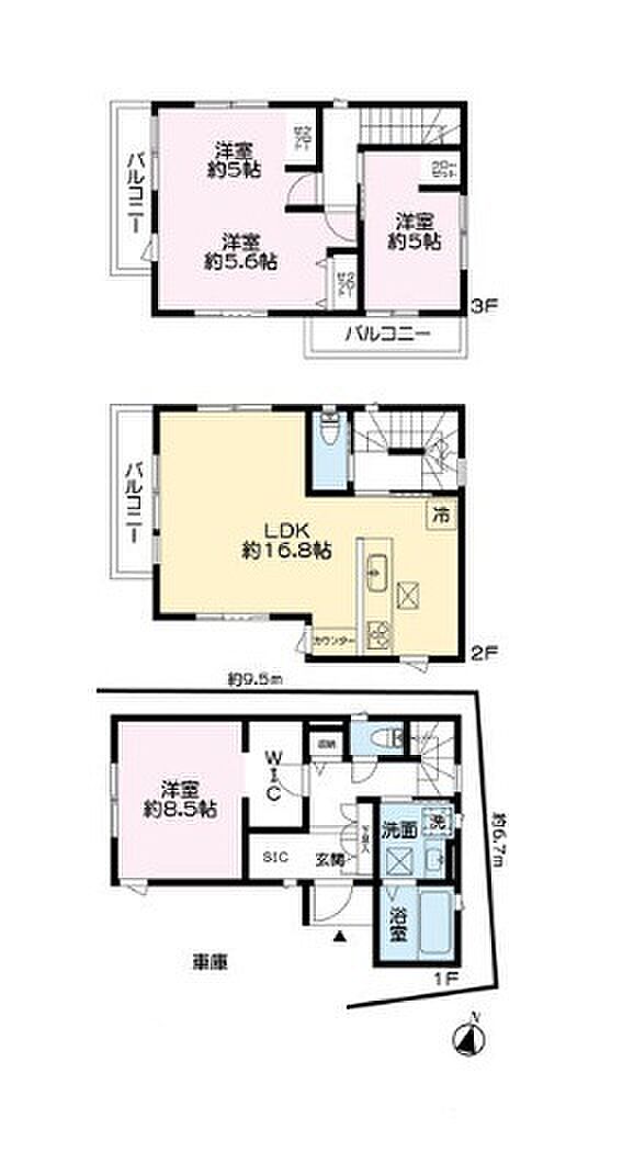 図面と現況が異なる場合は現況を優先させていただきます。
