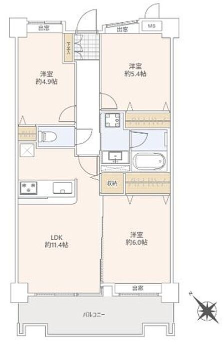 図面と現況が異なる場合は現況を優先させていただきます。