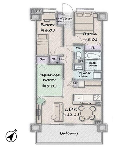 apartment 埼玉県北本市二ツ家３丁目
地図を見る