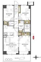 間取図画像 3LDK
