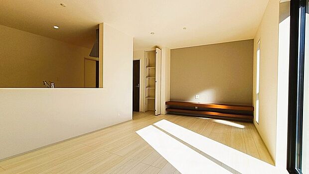 快適性とゆとりをデザインしたリビングは、広々した17.25帖。