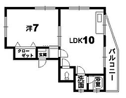 間取図画像 1LDK