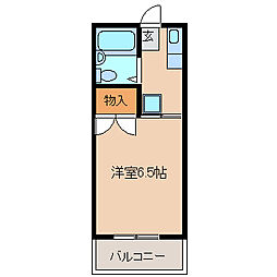 NKハイム1 3階1Kの間取り