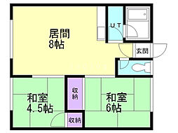 神楽コーポしまざきＢ棟 1階