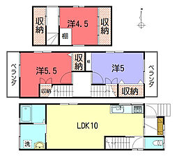 浄土寺真如町177-45貸家 3LDKの間取り