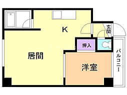 間取図画像 1LDK