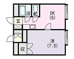 間取図画像 1DK
