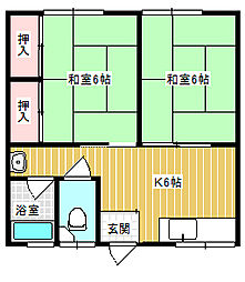 間取図画像 2DK
