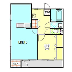 多賀ビル 1LDKの間取図画像