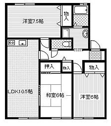 間取図画像 3LDK