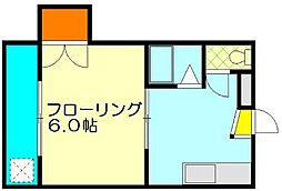サンハイツ 1DKの間取図画像