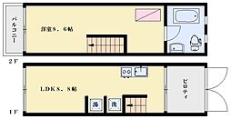 ポラール・ユウキ 1LDKの間取り