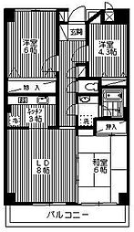 グリーンハイツ世田谷 3LDKの間取図画像