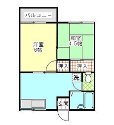 間取図画像 2DK