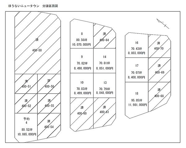 分譲地全体区画図