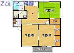 間取図画像 3DK