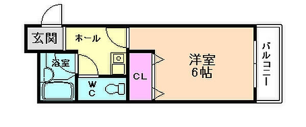 トヨノ第5マンション 307｜大阪府池田市西本町(賃貸マンション1K・3階・18.00㎡)の写真 その2
