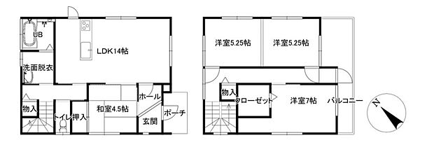 小泉　中古住宅(3LDK)の間取り