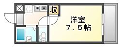 JR山陽本線 福山駅 徒歩28分の賃貸マンション 2階1Kの間取り