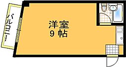 シャトーダイワ ワンルームの間取図画像
