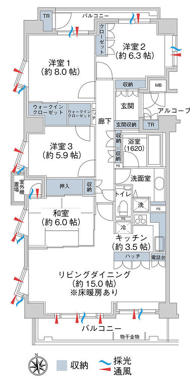 ジェネラスマンション保戸野弐番館 4ldk 6階の中古マンション情報 スマイティ 物件番号 5