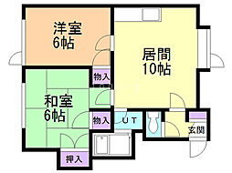 ベジタブルハウス 2LDKの間取図画像