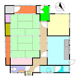 平石貸家 1階3DKの間取り