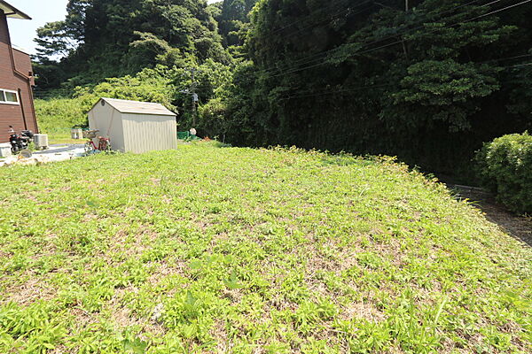 敷地上部、北側より南方向