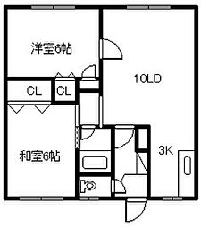 間取図画像 2LDK