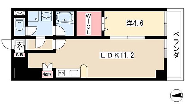 フォレシティ新栄 ｜愛知県名古屋市中区新栄1丁目(賃貸マンション1LDK・9階・40.95㎡)の写真 その2