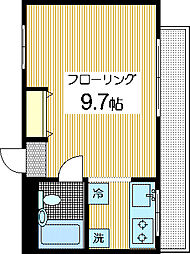 アムールK ワンルームの間取図画像