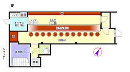 福原町飲食店舗 1階/-